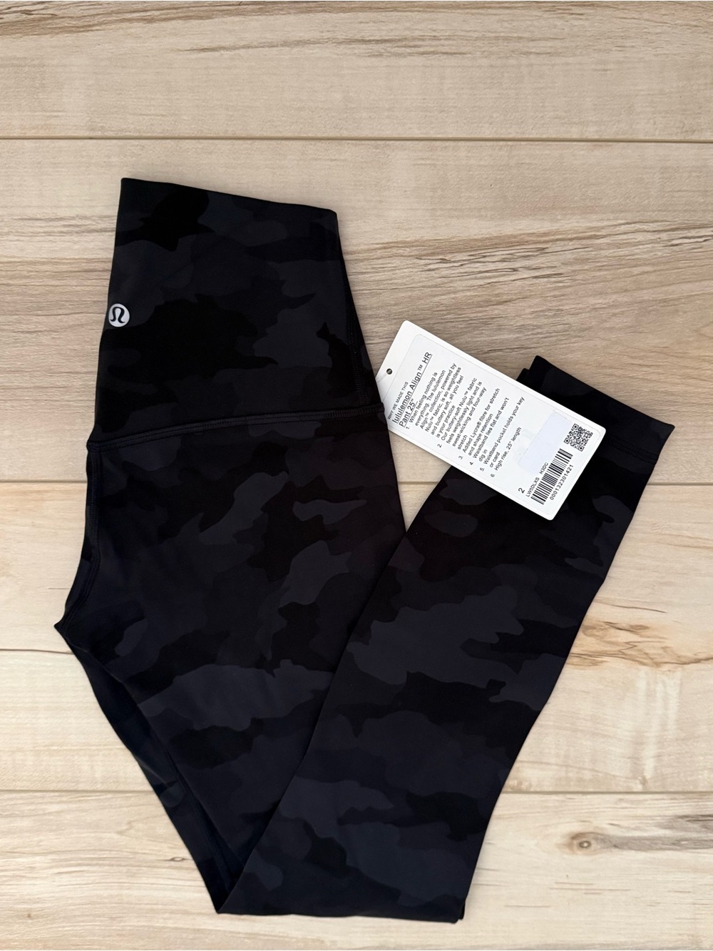 lululemon athletica Black Camo 25” High-Rise Leggings